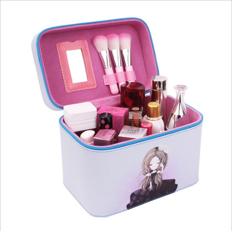 Manufacturer Korean lovable hand-held cosmetic bag waterproof travel package make-up toolbox Manufacturer Korean lovable hand-held cosmetic bag waterproof travel package make-up toolbox